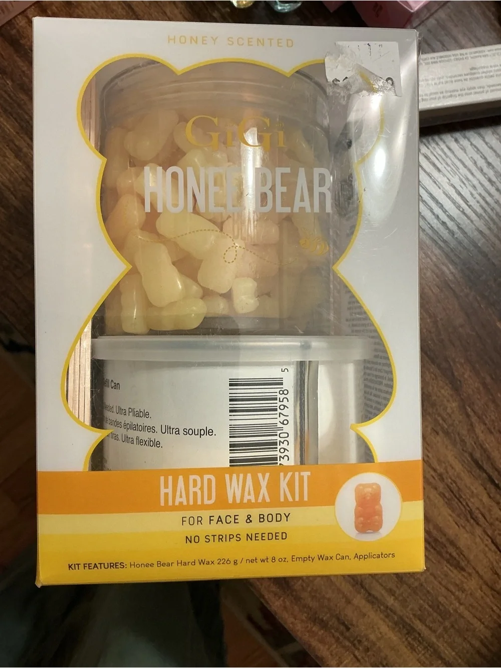 GiGi Honey Bear Hard Wax Kit - Honey Scented (Yellow/Gold)